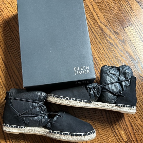 Eileen Fisher Black Espadrilles - Picture 3 of 3